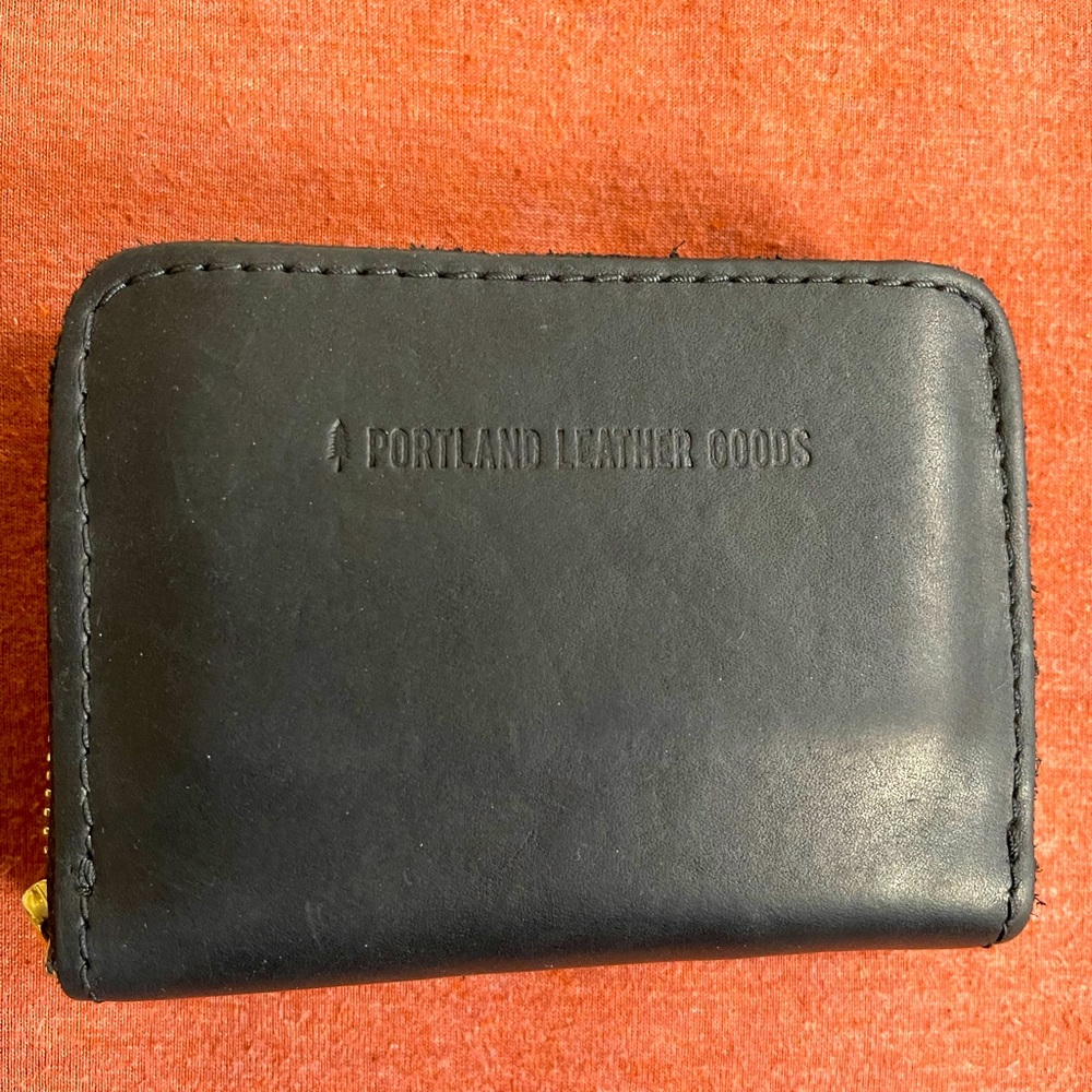Portland Leather small zip wallet